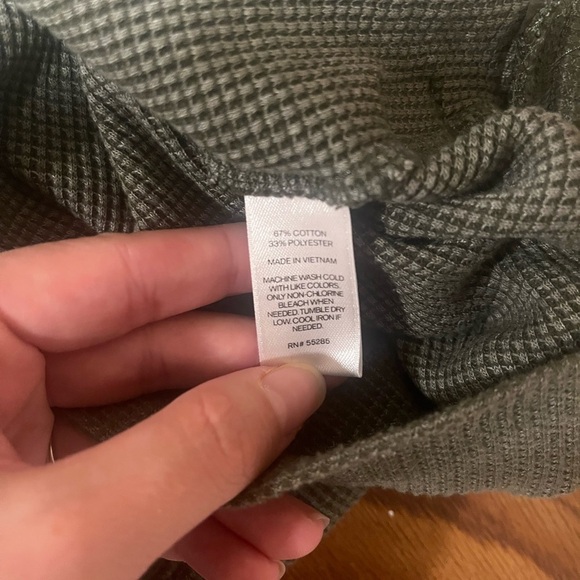 Express Men’s Waffle Knit Hooded Long Sleeve Shirt - Size Medium - Picture 7 of 7